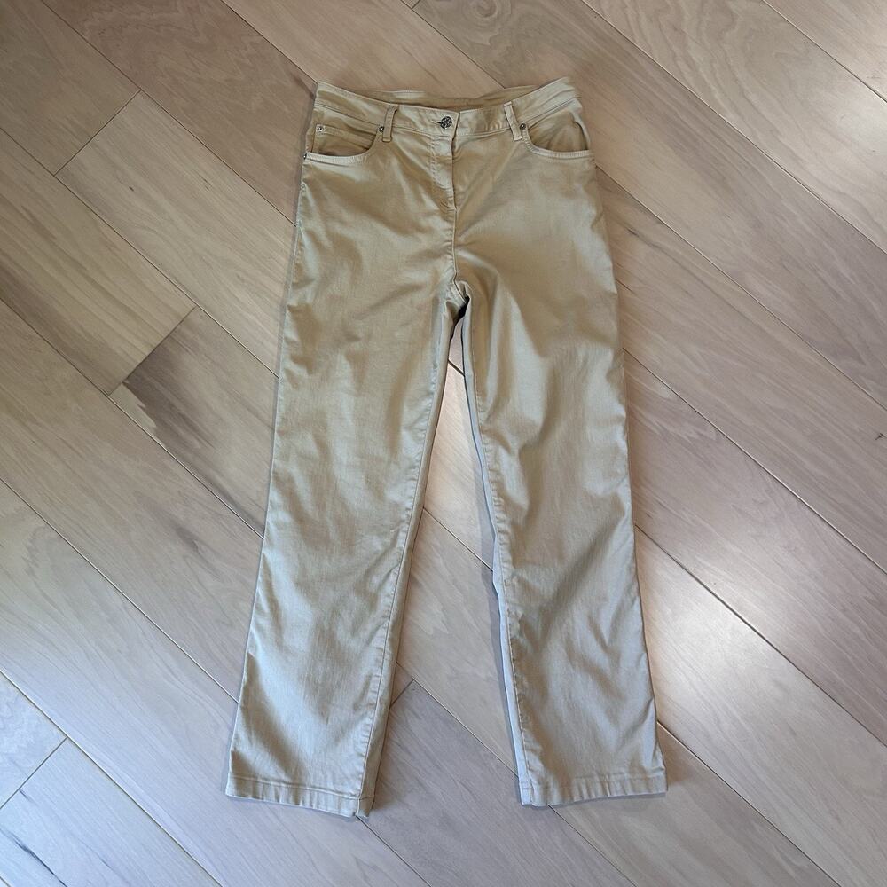 St John 5 Pocket Tan Twill Pants Women’s 8